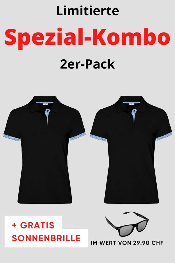 Damen 2er Kombo Edelweiss Polo + Gratis Brille