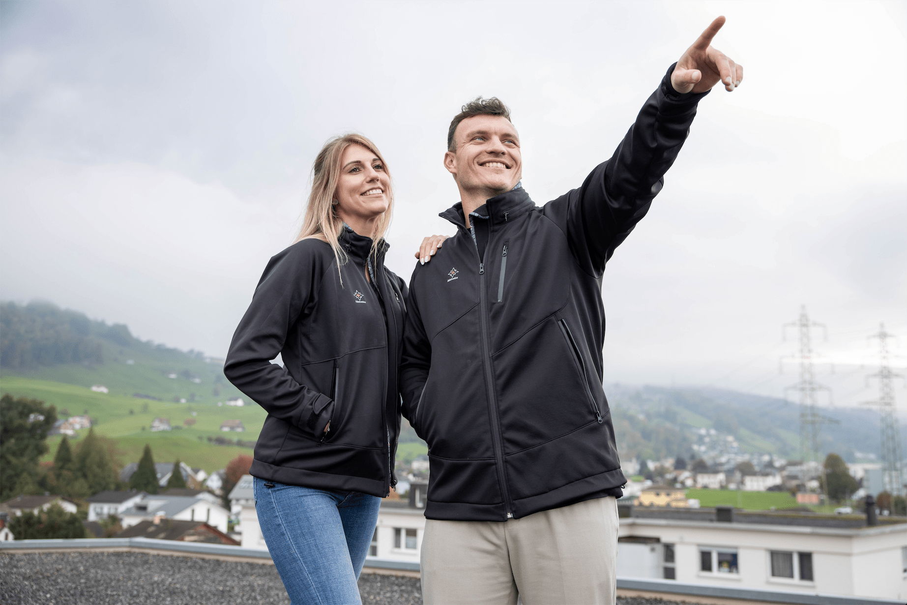 Neue Softshell Jacke & Gilet