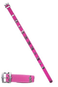 Edelvetica Gürtel Pink mit Trachtenornamenten