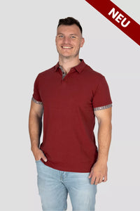 Polo Shirt Edelweiss Krageninnenseite & Armabschluss Herren