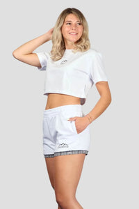 Damen Crop Top Weiss