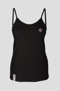 Damen Edelweiss Spaghetti-Top von Edelvetica, ein elegantes und sommerliches Kleidungsstück. Dieses Top zeichnet sich durch ein feines Edelweiss-Muster aus und bietet einen leichten und luftigen Tragekomfort. Ideal für warme Tage, kombiniert es schweizerische Tradition mit einem femininen und modernen Stil.