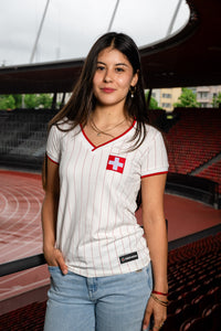 Schweizer Shirt Damen Fan Edelvetica