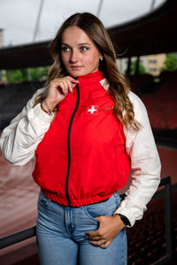 Schweizer Jacke Damen Fan Edelvetica