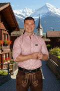 Edelvetica Gürtel in Schwarz mit Edelweiss Ornament