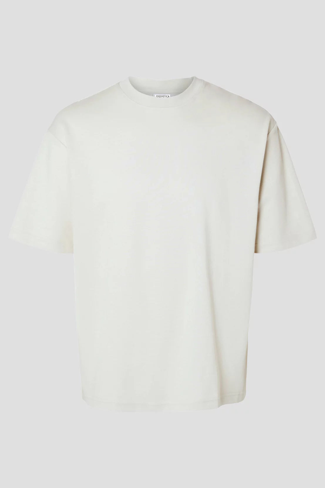 T-Shirt Edelweiss Oversized Light Herren mit dezentem Edelweiss-Badge am Arm – Oversized Fit aus 100 % Baumwolle