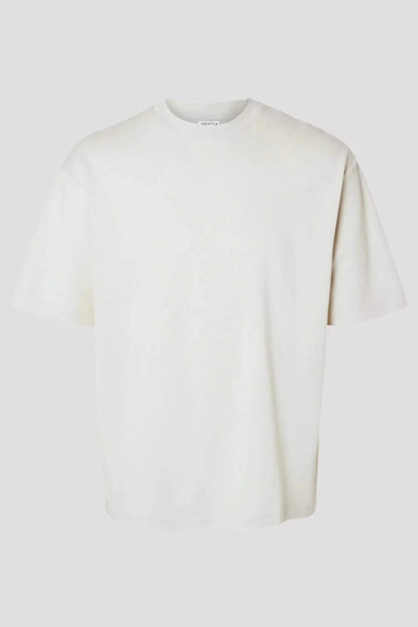 T-Shirt Edelweiss Oversized Light Herren mit dezentem Edelweiss-Badge am Arm – Oversized Fit aus 100 % Baumwolle