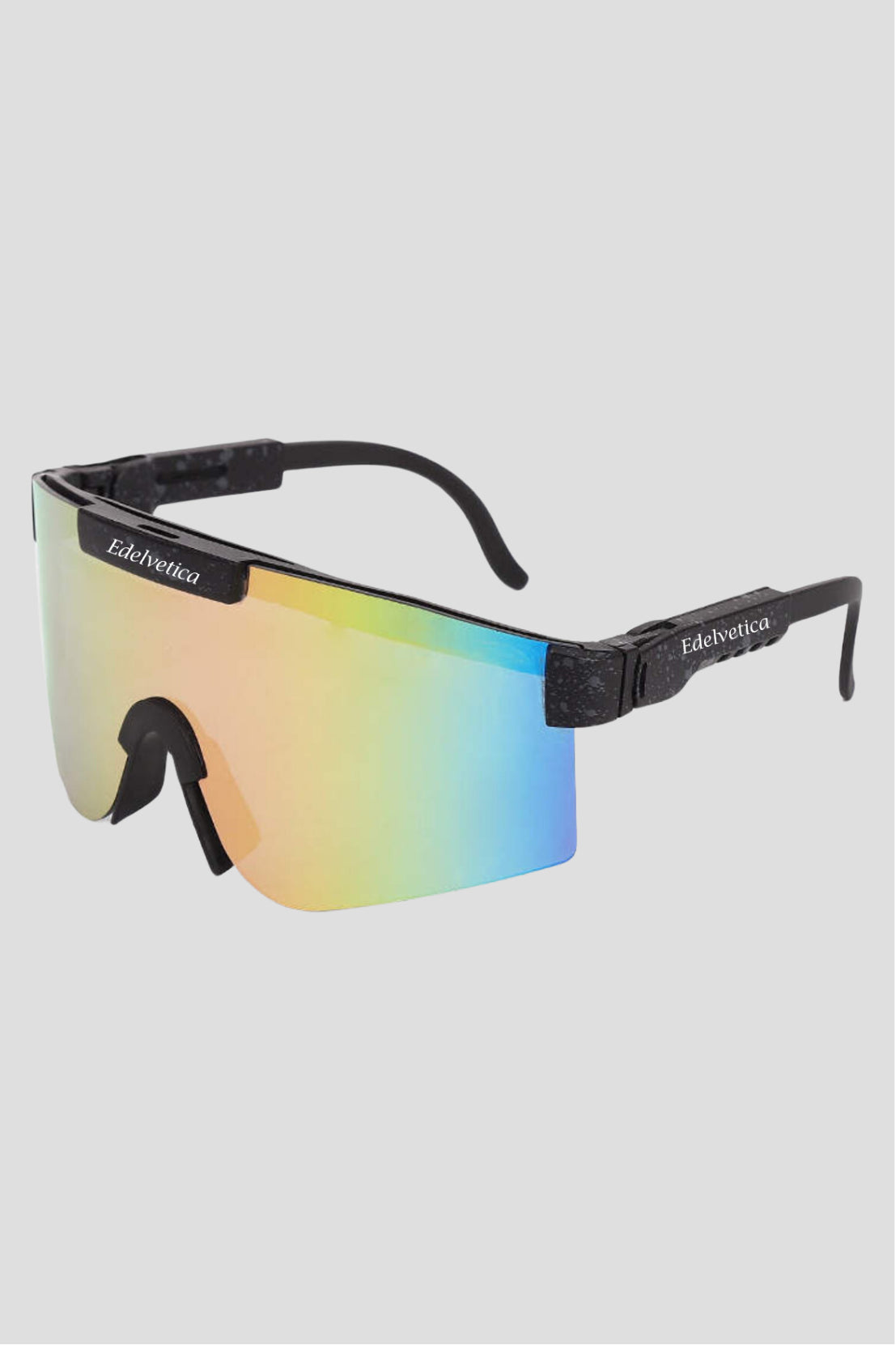 Unisex Sonnenbrille 'Rave' von Edelvetica, ein trendiges und schickes Accessoire. Diese Sonnenbrille zeichnet sich durch ihr modernes Design und klare Linien aus, perfekt für modebewusste Träger. Sie bietet sowohl Stil als auch Schutz und eignet sich ideal für verschiedene Outdoor-Aktivitäten und Freizeitanlässe.