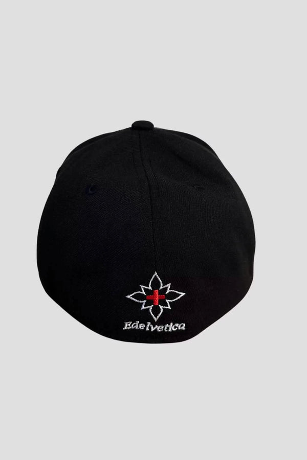Cap Edelweiss Edelvetica - Hochwertige Stretch Polyester Cap mit einzigartigem Edelweiss Design, erhältlich in verschiedenen Farbkombinationen