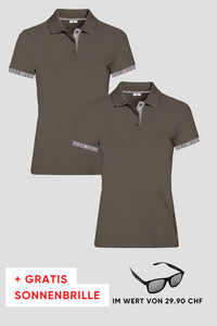 Damen 2er Kombo Edelweiss Polo + Gratis Brille