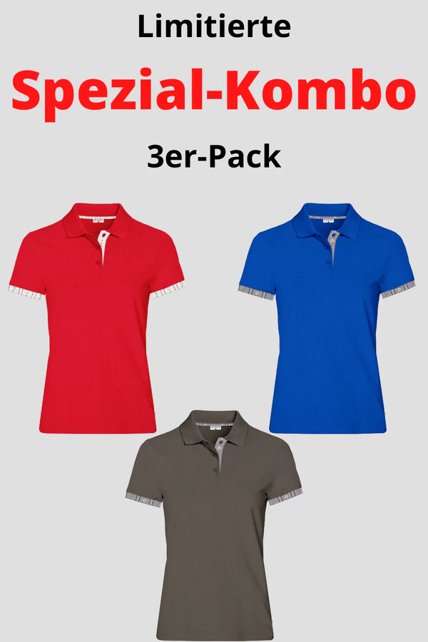 Damen 3er Kombo Edelweiss Polo