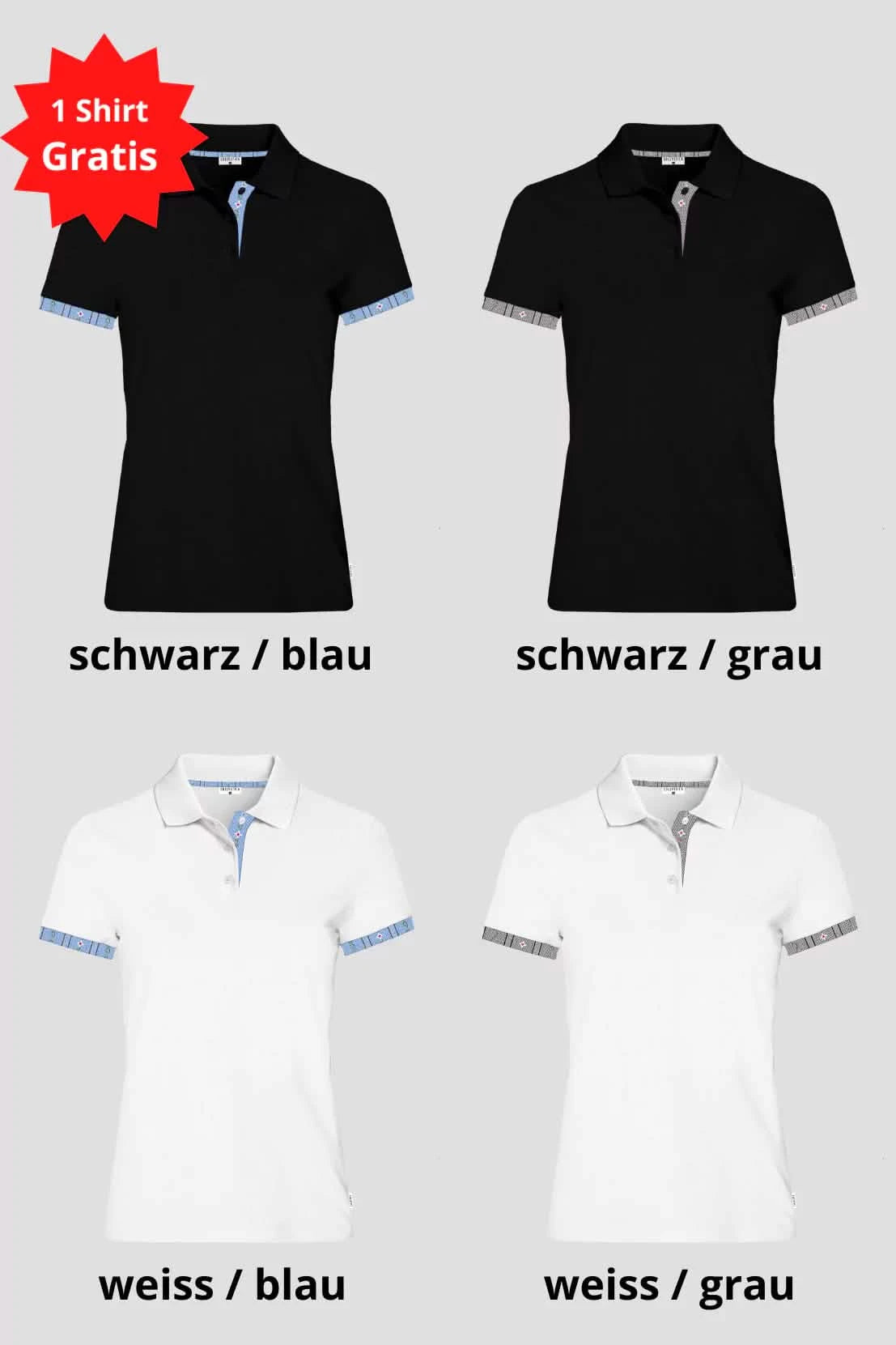 Damen 4 für 3 Kombo Edelweiss Polo