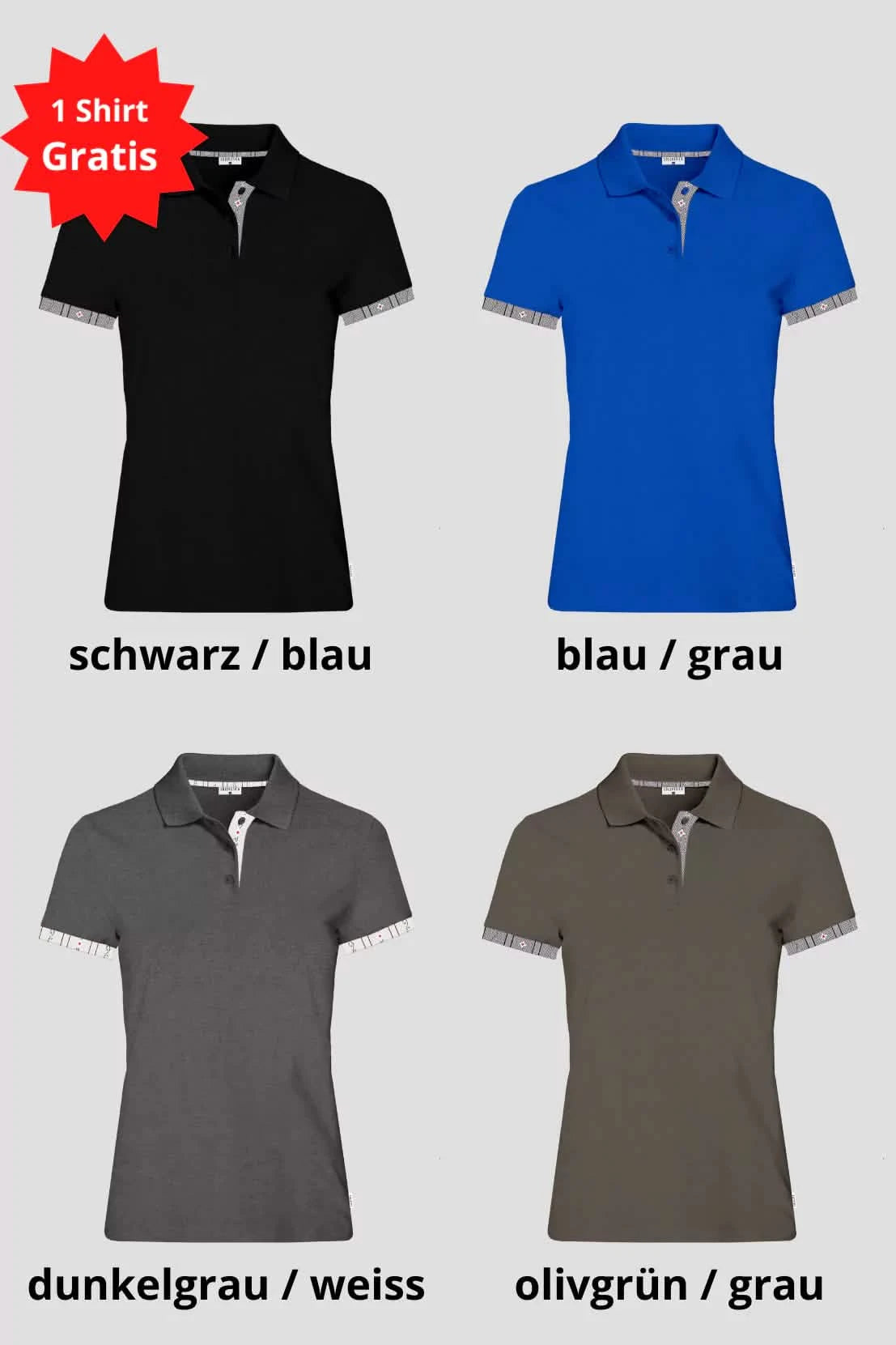 Damen 4 für 3 Kombo Edelweiss Polo