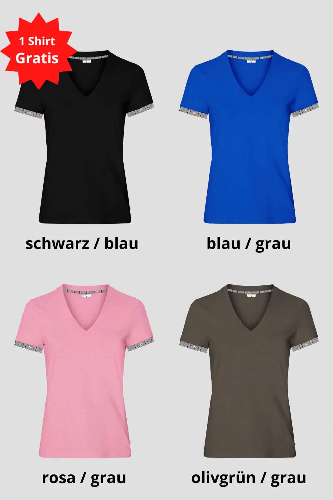 Damen 4 für 3 Kombo Edelweiss T-Shirt