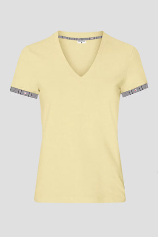 Edelweiss Original Damen T-Shirt in verschiedenen Farben mit einzigartigem Edelweiss-Design am Armabschluss von Edelvetica.