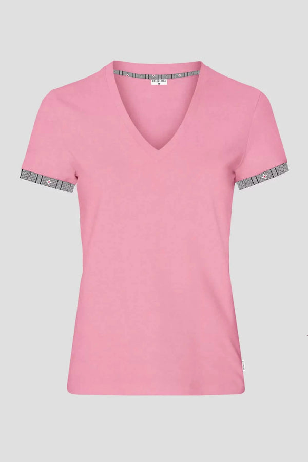 Edelweiss Original Damen T-Shirt in verschiedenen Farben mit einzigartigem Edelweiss-Design am Armabschluss von Edelvetica.