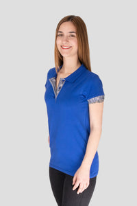 Polo Shirt Edelweiss Damen mit einzigartigem Kragen- und Armabschlussdesign von Edelvetica