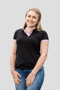 Polo Shirt Edelweiss Damen mit einzigartigem Kragen- und Armabschlussdesign von Edelvetica