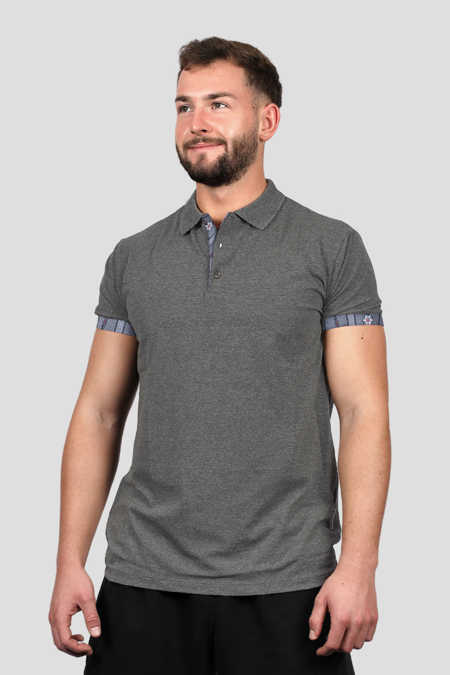 Herren Edelweiss Polo Shirt mit einzigartigem Krageninnenseite- und Armabschluss Design in verschiedenen Farben