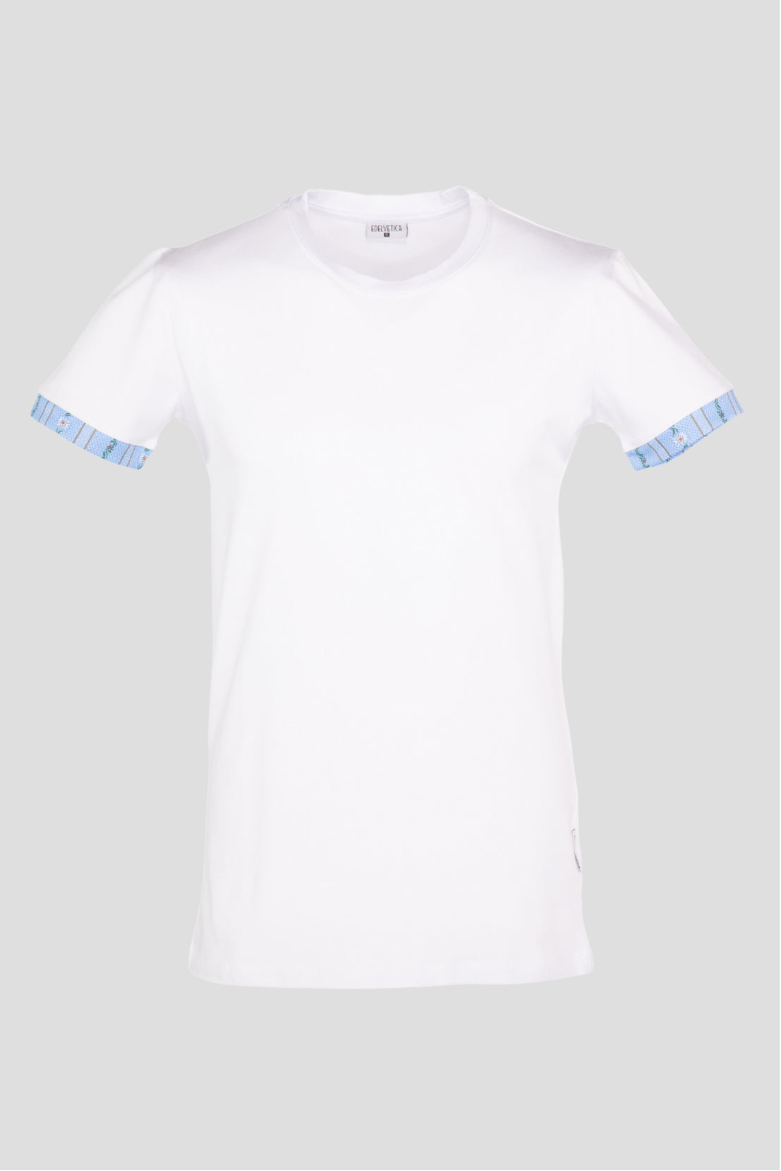 Herren-T-Shirt mit Edelweiss-Motiv am Armabschluss von Edelvetica