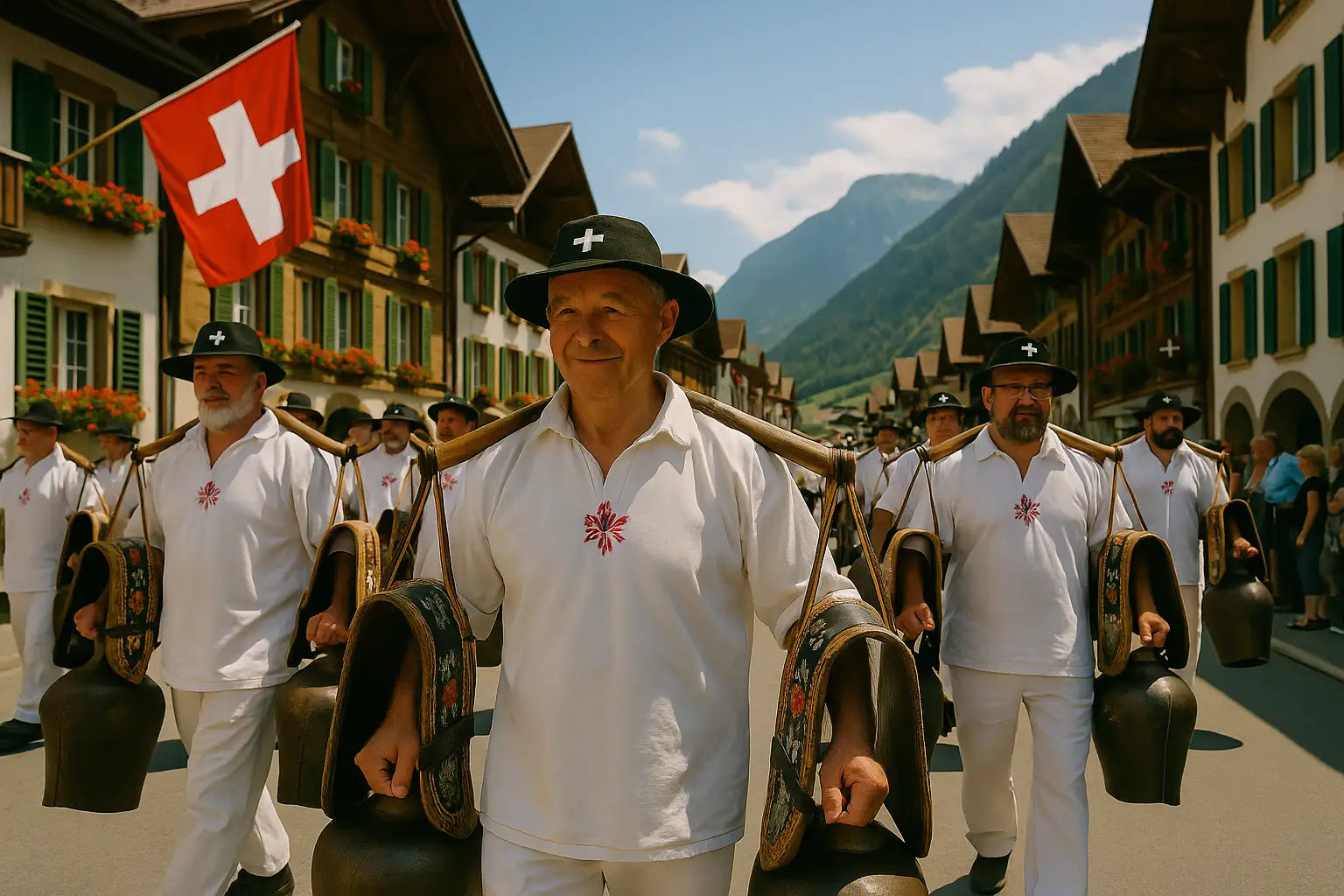 Trychler-Umzug in der Schweiz
