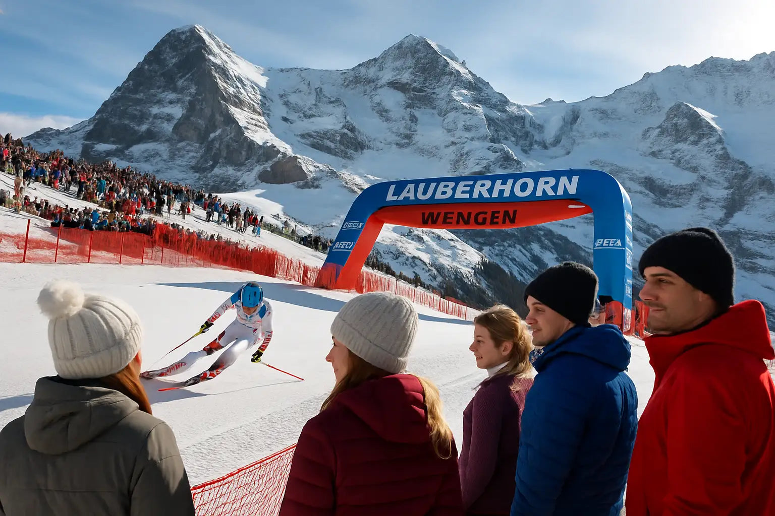 Skifahrer erreichen am Hanneggschuss bis zu 161,9 km/h – der Speedrekord im Weltcup.