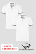 Herren 2er Kombo Edelweiss Polo + Gratis Brille