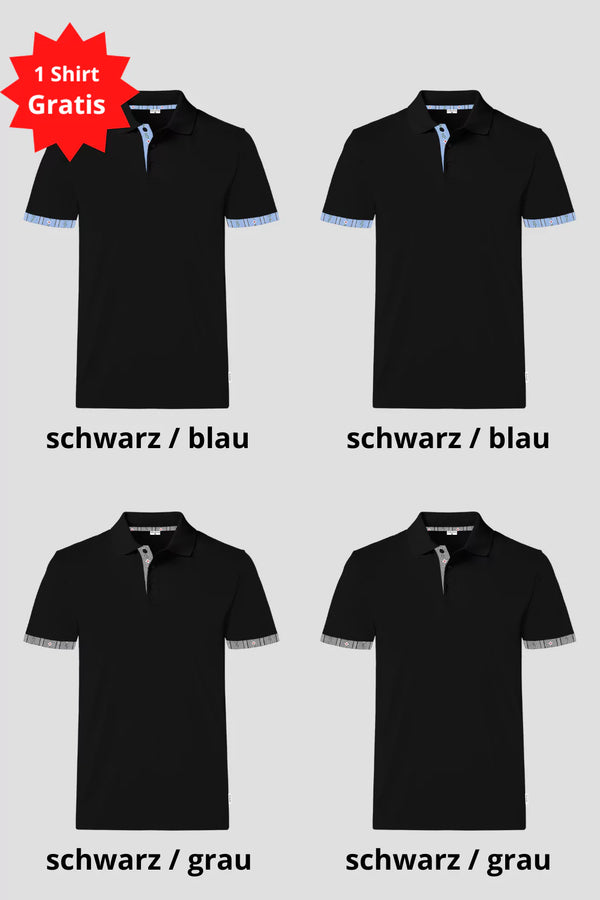 Herren 4 für 3 Kombo Edelweiss Polo