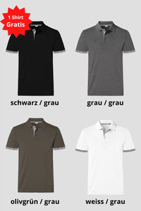 Herren 4 für 3 Kombo Edelweiss Polo