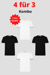 Herren 4 für 3 Kombo Edelweiss T-Shirt