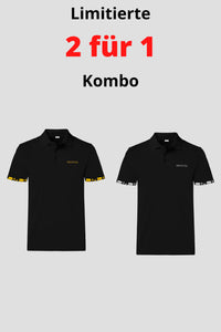 Herren Alpaufzug Polo 2 für 1 Kombo gold/silber