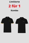 Herren Alpaufzug Polo 2 für 1 Kombo gold/silber