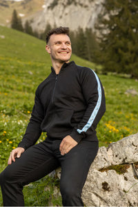 Herren-Jacke mit Edelweiss-Design von Edelvetica in verschiedenen Farben, aus 100% Premium-Baumwolle.