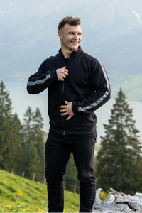 Herren-Jacke mit Edelweiss-Design von Edelvetica in verschiedenen Farben, aus 100% Premium-Baumwolle.