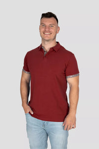 Polo Shirt Edelweiss Krageninnenseite & Armabschluss Herren