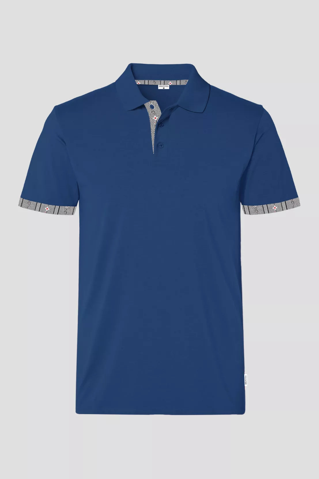 Polo Shirt Edelweiss Krageninnenseite & Armabschluss Herren