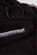 Herren-Sweatjacke mit Scherenschnitt-Design von Edelvetica in schwarz, aus 100% Premium-Baumwolle.