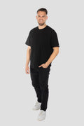 T-Shirt Edelweiss Oversized Light Herren mit dezentem Edelweiss-Badge am Arm – Oversized Fit aus 100 % Baumwolle