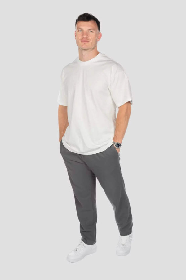 T-Shirt Edelweiss Oversized Light Herren mit dezentem Edelweiss-Badge am Arm – Oversized Fit aus 100 % Baumwolle