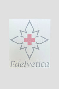 Kleber Edelvetica schwarz hoch