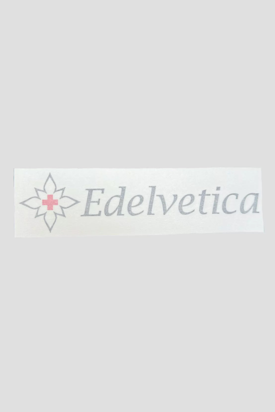Kleber Edelvetica schwarz quer