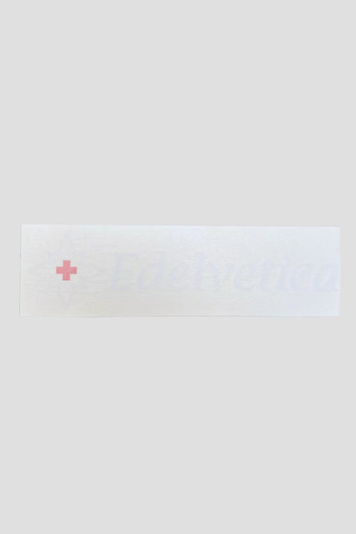 Kleber Edelvetica weiss quer