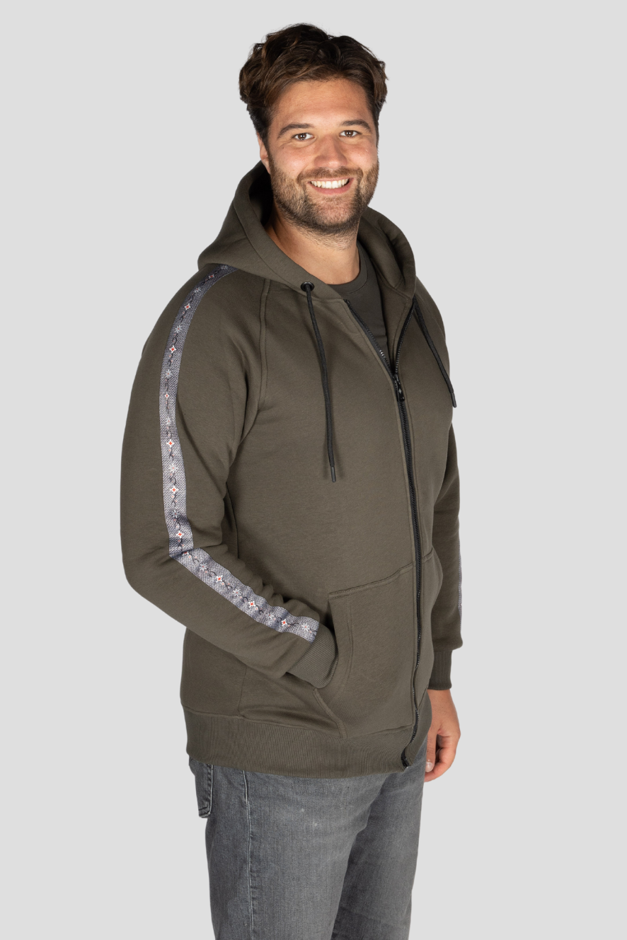 Herren Sweatjacke Edelweiss Edelvetica Hochwertige stilvolle