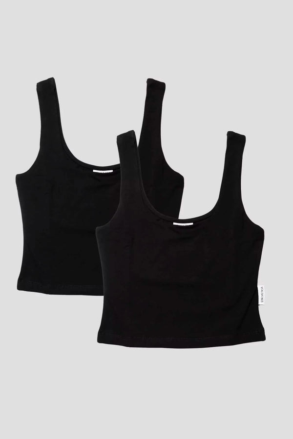 Tank Top Edelvetica kurz Basic Damen