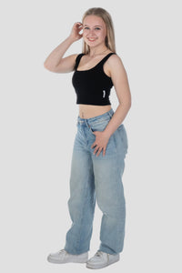 Tank Top Edelvetica kurz Basic Damen