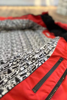 Edelvetica Winterjacke – Swiss Sliding Edition mit Scherenschnitt-Design, wind- und wasserdicht, ideal für Winter und Sport